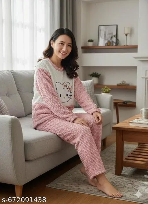 Comfort Nightdress for Women (Multicolor, L)
