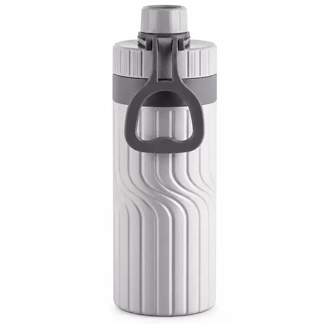 Cello Rivo Tuff Flask, 500 ml, Grey | Insulated Jug | Keeps Water Cool | Sturdy Handle