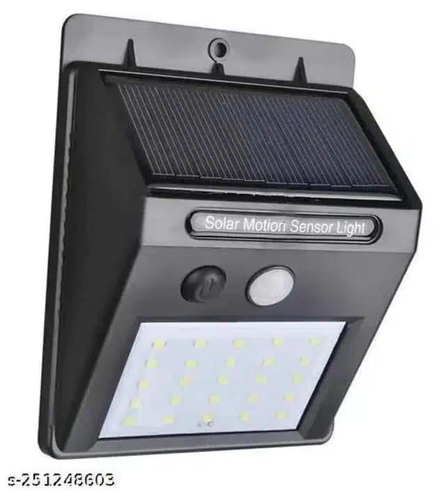 Solar Motion Sensor Outdoor Emergency Light, White