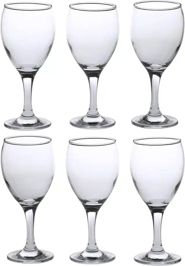 Fancy Water & Wine Glass, 250 ml, Pack of 6
