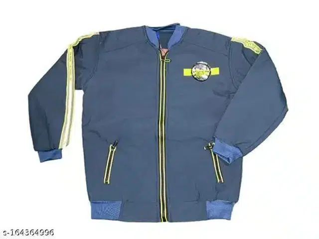 Woolen Jacket for Boys (Blue, 5-6 Years)