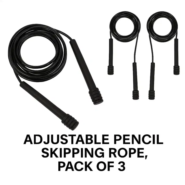 Adjustable Pencil Skipping Rope, Pack of 3