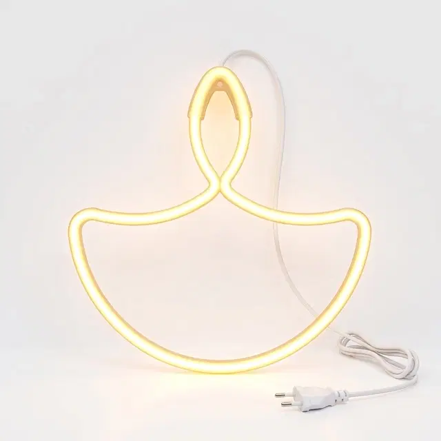 Electric Neon Led Diya Shape, Warm White