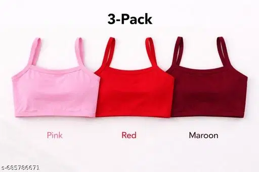 Camisoles Pack of 3 for Women (Multicolor, 28A)