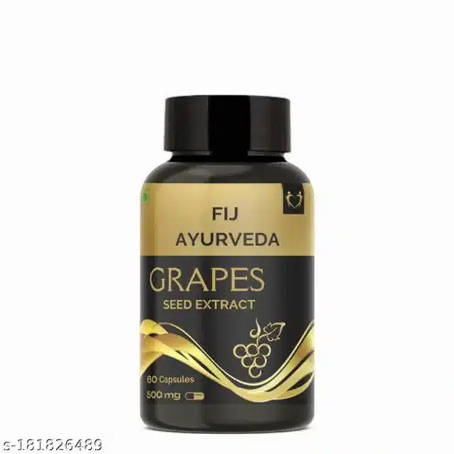 Fij Ayurveda 60 Pcs Grapes Seed Capsule