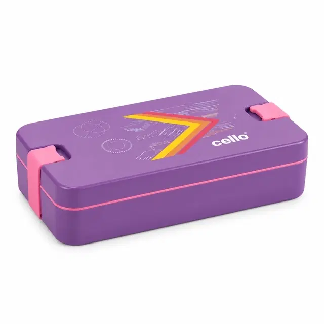 Cello Lunch Mate, Violet | Leak-Resistant | Easy To Carry | For Office, School & Travel