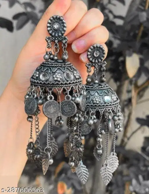 Fashionable Matte Finish Big Jhumka Earring