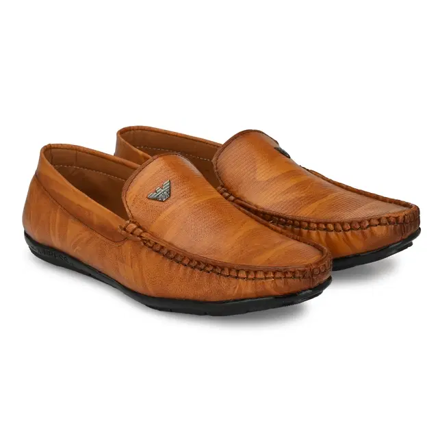 Loafers for Men (Tan, 6)