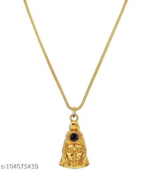 Hanuman Locket with Gold Plated Chain for Men (Gold)