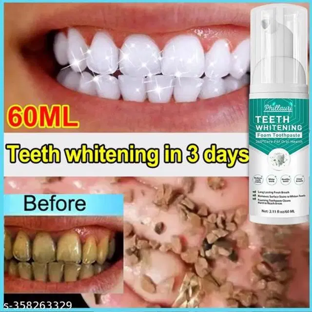 Phillauri Teeth Whitening Foam, 60 ml