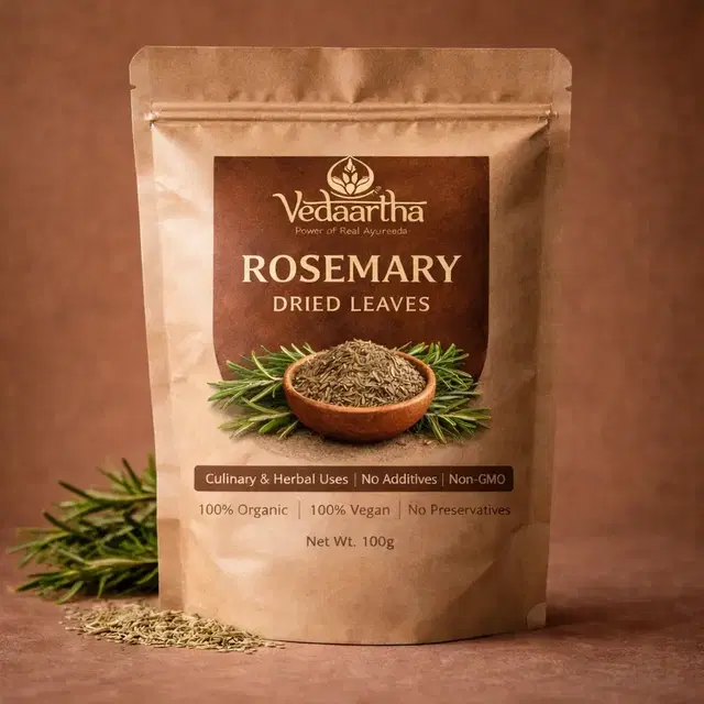 Vedaartha Rosemary Dried Leaves, 200gm,Pack of 1