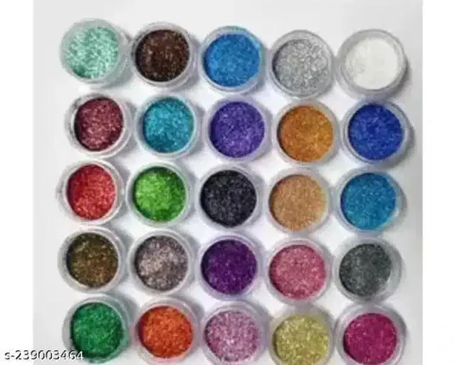 Premium Eye Glitter, Multicolor, Pack of 25