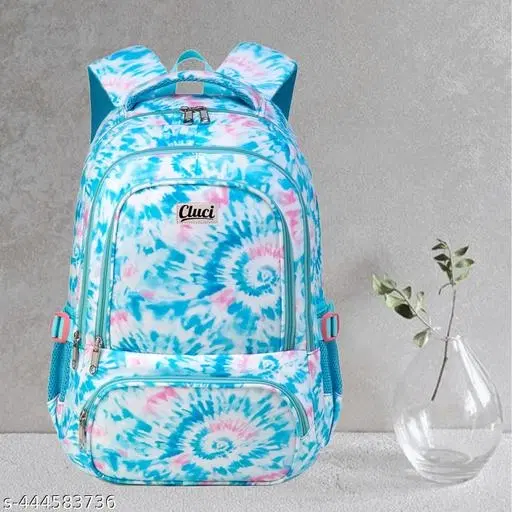 Canvas Backpack Bag, Blue