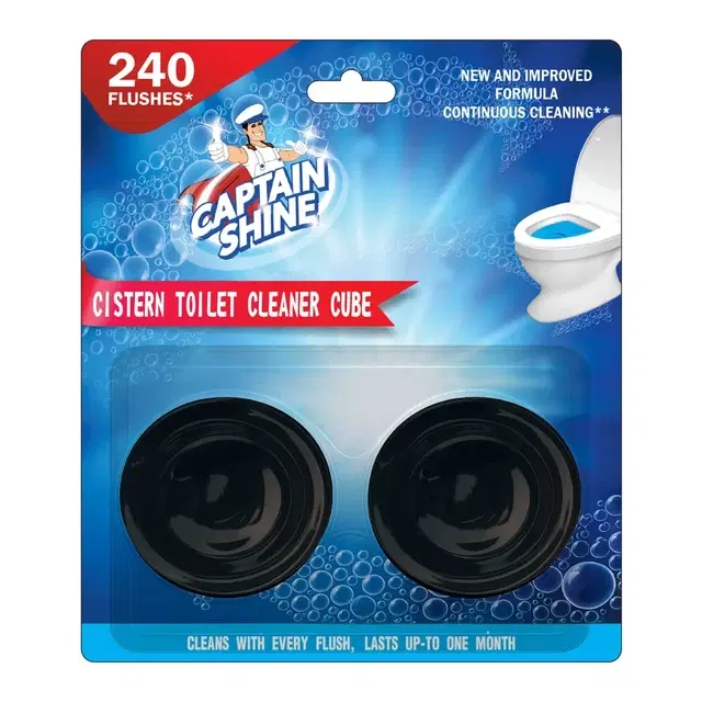 Captain Shine Disinfectant Cistern Flush Matic Toilet Block - 100 g