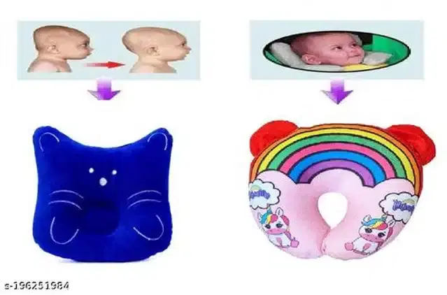 Pillow for Baby, Multicolor, Pack of 2