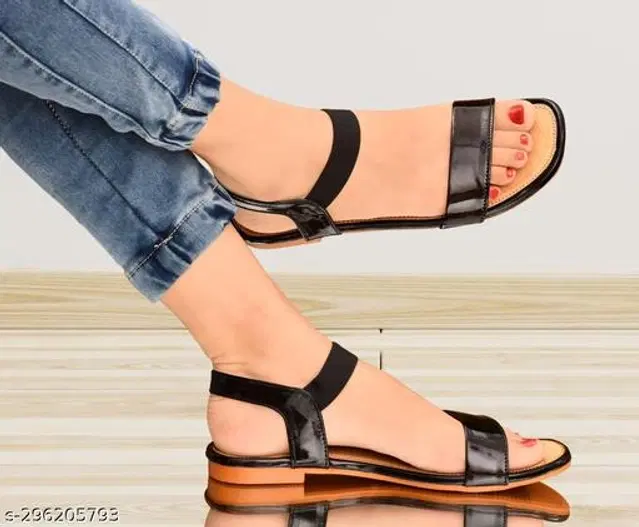 Flats for Women (Black & Beige, 7)