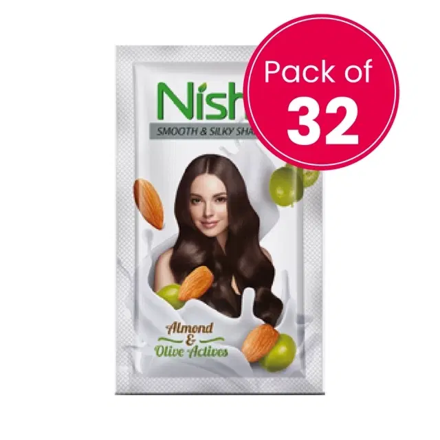 Nisha Shampoo 6 ml (White) (Pack of 32)