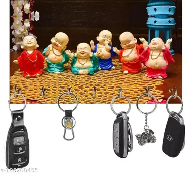 Wooden Keys Holder, Multicolor