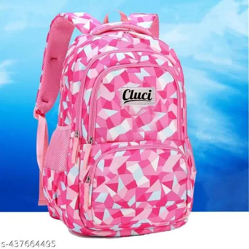 Canvas Backpack Bag, Pink