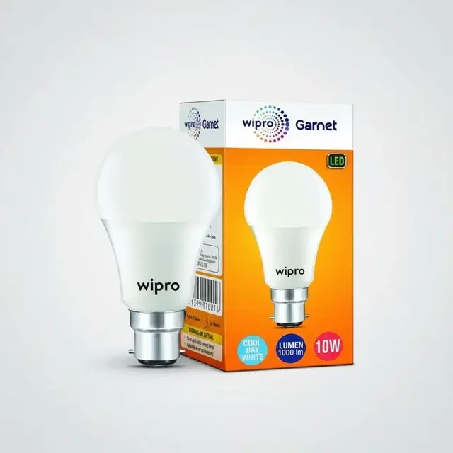 Wipro 10W  B22 Led Bulb, White