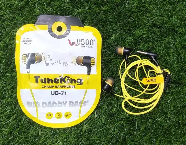 Ubon Ub-71 Tune King Champ Wired Earphone, Yellow