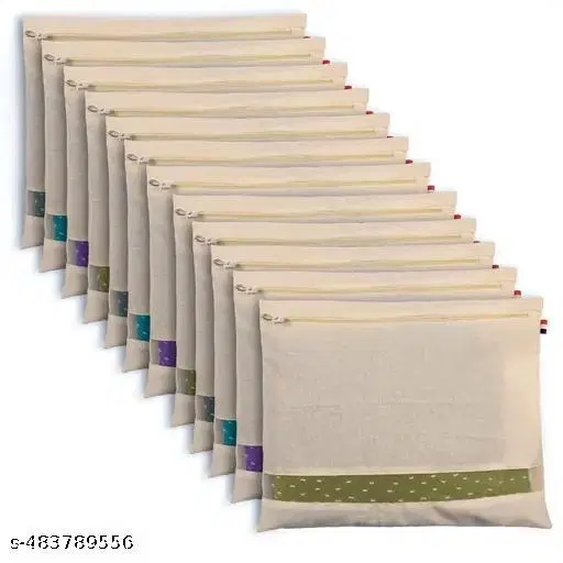 Non-woven Laundry Basket, Blue ,  (Pack Of 10)