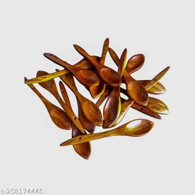 Wooden Tea Spoon, Brown, Pack of 12