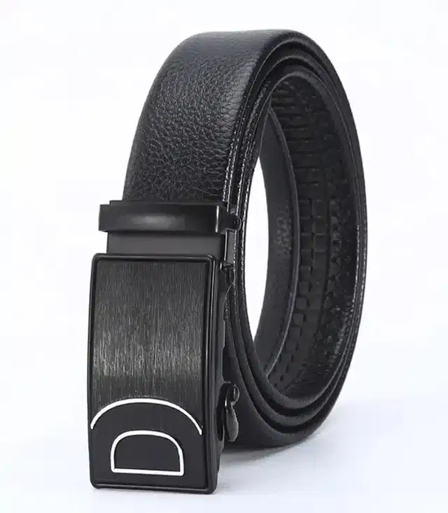Synthetic Casual Belt for Men (Black)