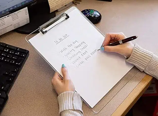 Writing Pad, Transparent, 16.5x23.4 Inches