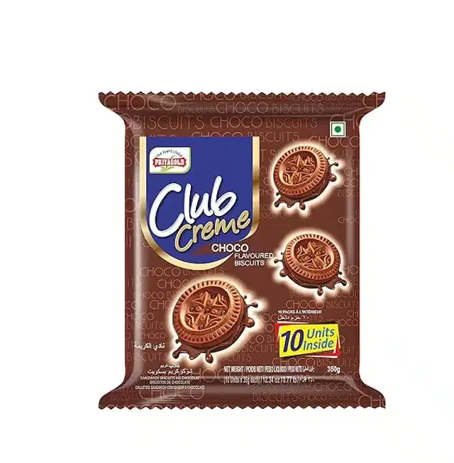 Priyagold Club Creme Chocolate Biscuit  350 g