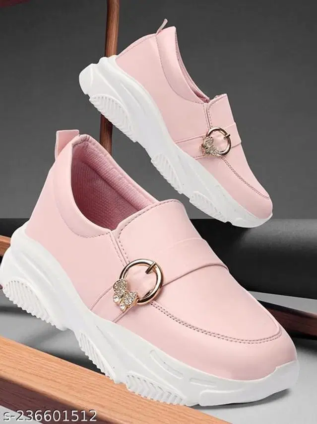 Loafers for Women (Pink, 3)
