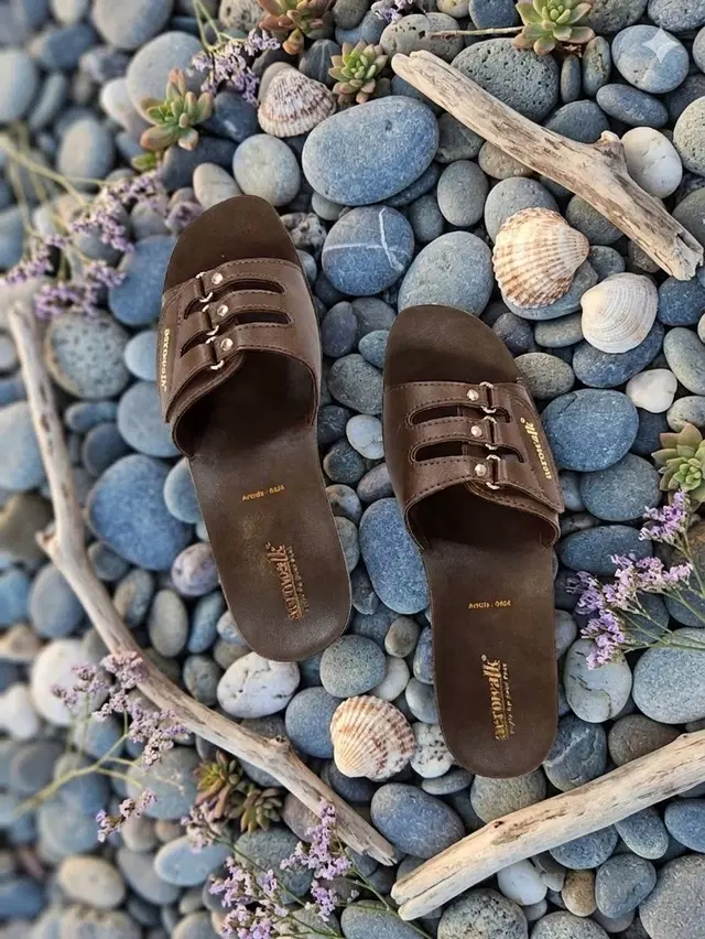 aerowalk Casual Sandals for Women (Brown, 3)