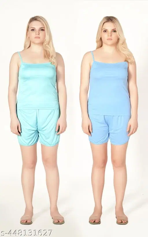 Comfortable Camisoles for Women, Pack of 2 (Multicolor, S)