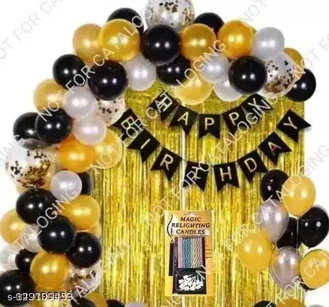 Birthday Decoration Kit, Multicolor, Pack of 30