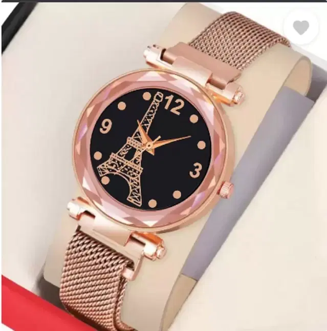 Metal Strap Analog Watch for Women & Girls (Multicolor)