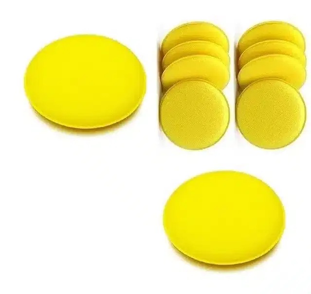 Durable Car Cleaning Sponge, Yellow, Pack of 10