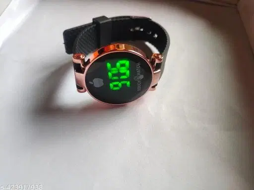 PU Strap Digital Watch for Women (Multicolor)