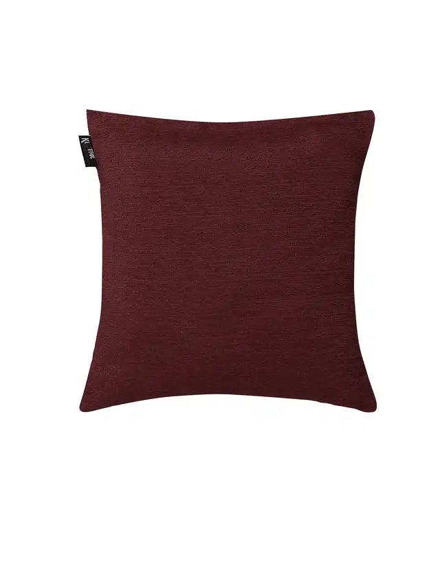 Cotton Cushion Cover, Maroon, 16x16 inches