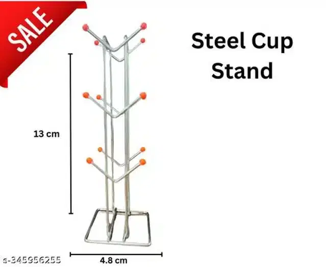Stainless Steel Cup Stand, Silver