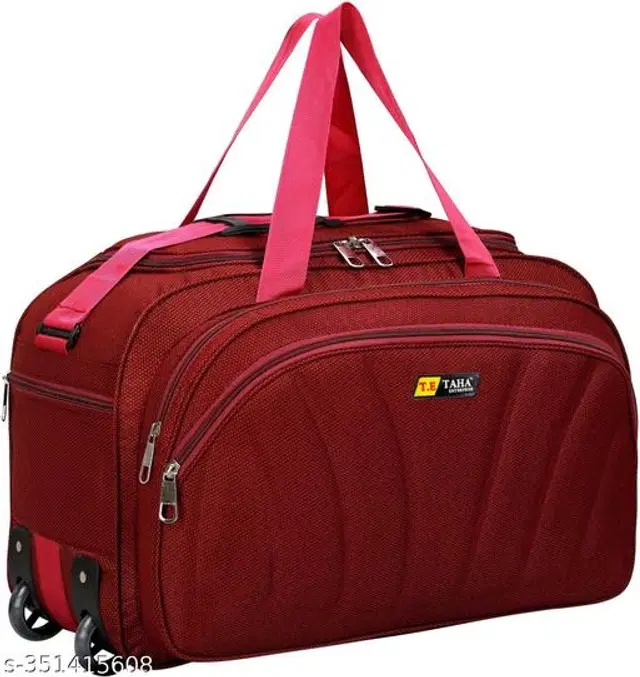 Polyester Duffel Bags, Red