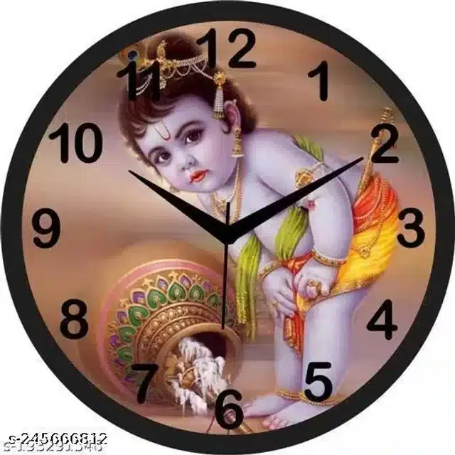 Designer Analog Wall Clock, Multicolor