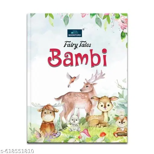 Bambi Enchanting Fairy Tale Story Book for Kids Age 3 to 8 Years Beautiful Illustrated Moral Story Early Learning Picture Book Perfect Birthday Gift Holiday Activities Homeschooling Kindergarten Reading Development Bedtime Story