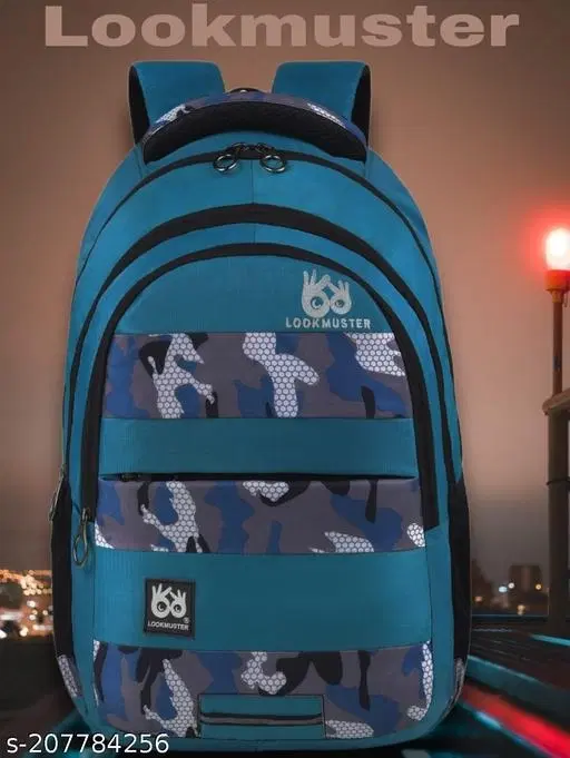 Nylon Backpack for Men & Women, Blue