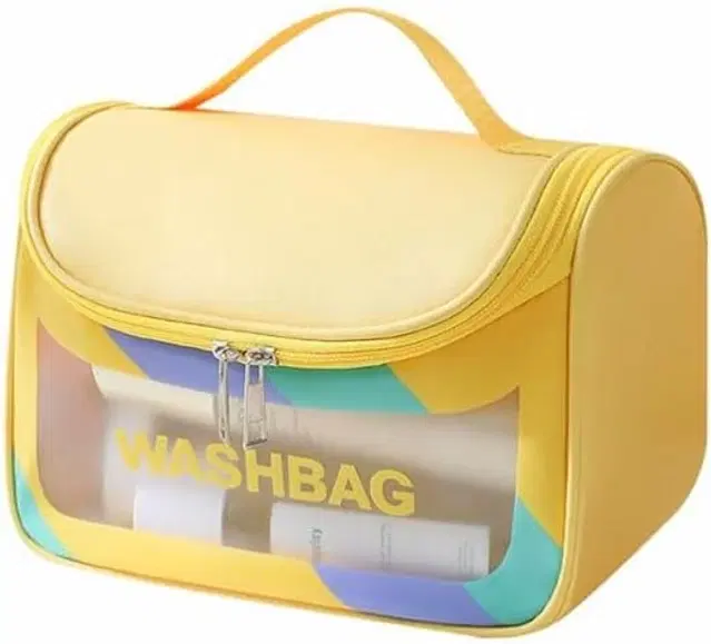 Portable Cosmetic Bag Women, Yellow