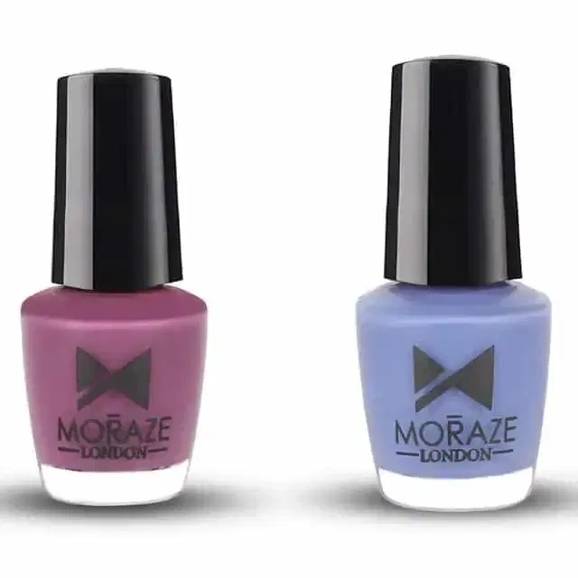 Nail Polish, Pack of 2, Violet & Mauve, 5 ml