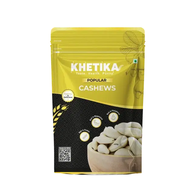 Khetika Popular Cashew (w400) 500 g