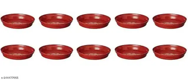 Plastic Bottom Tray, Brown, 6 inch, Pack of 5