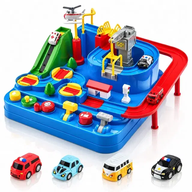 Kidology Car Race Track Adventure Set for Kids 3+ Years