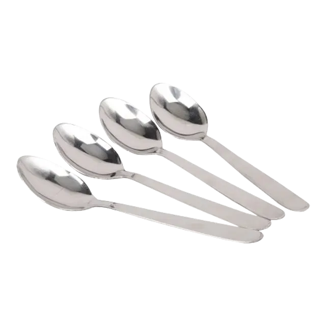 JENSONS Steel Baby Spoon, 2.5 cm each, Pack of 4