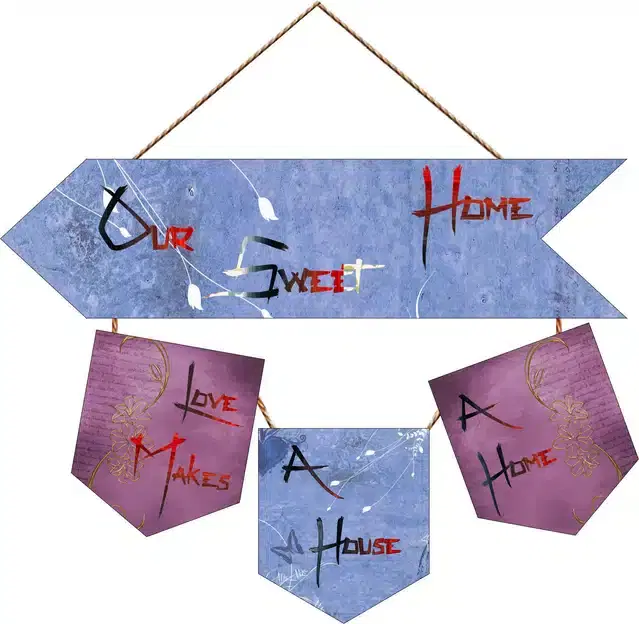 Wooden Wall Hangers for Office and Living Room, Multicolor